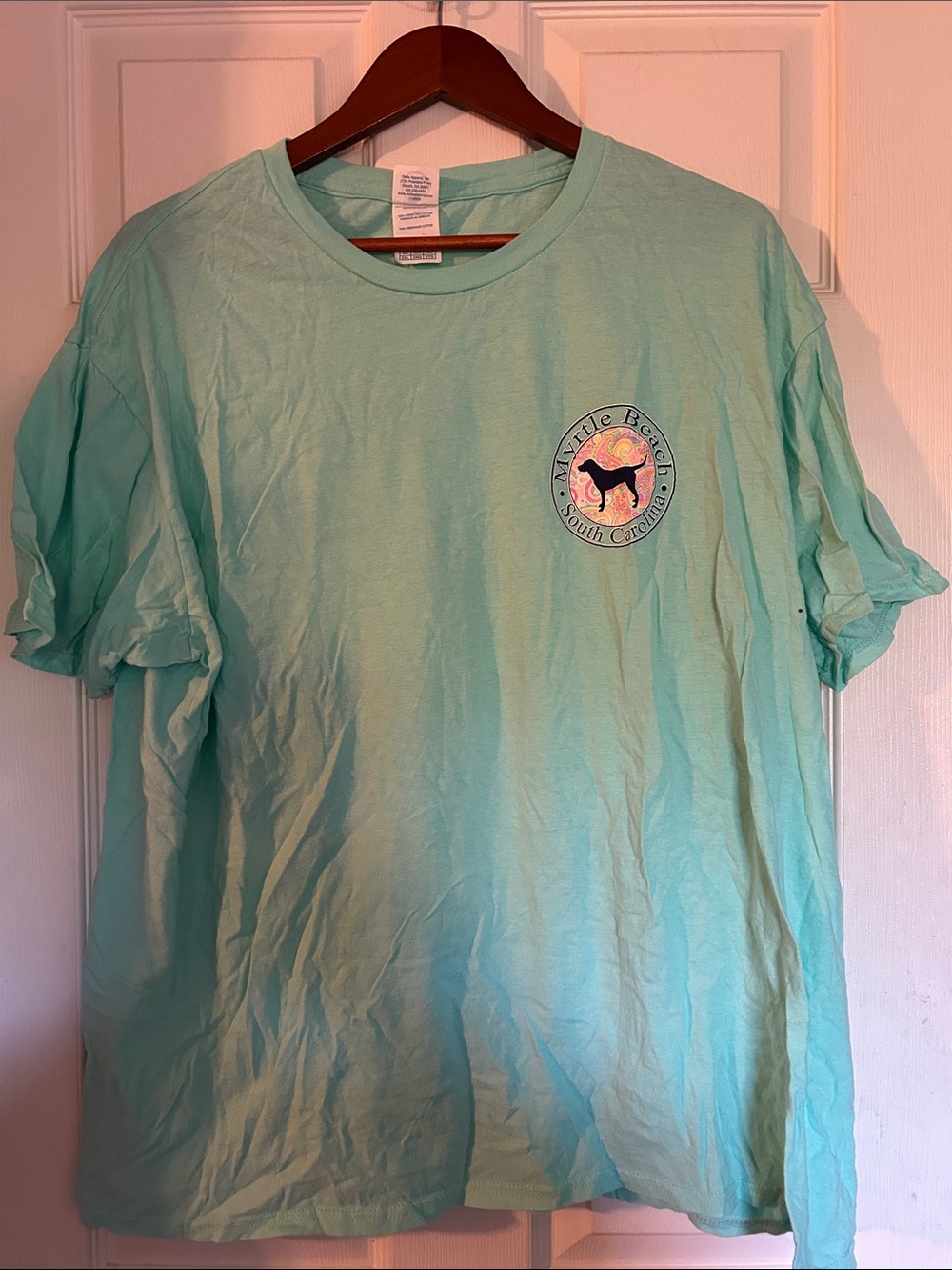 Delta Mint Green Myrtle Beach Graphic Short Sleeve Tee